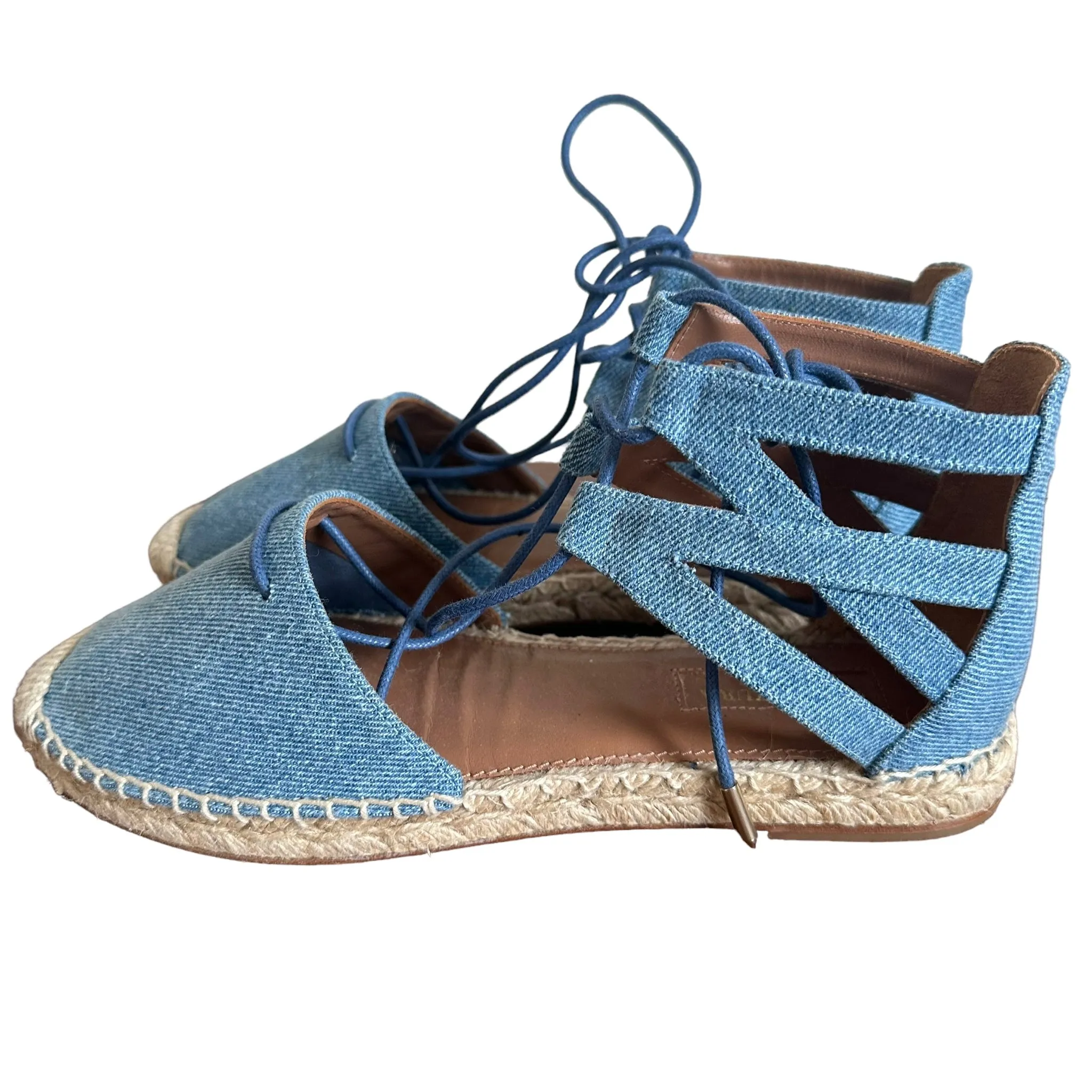 Aquazzura Blue Denim Espadrilles
