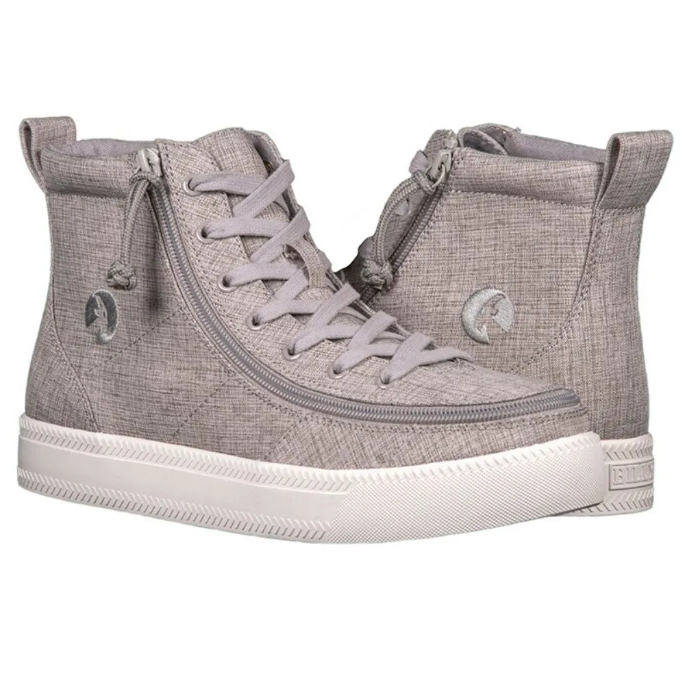 Billy Footwear (Mens) - Grey Jersey High Top Linen Shoes CLEARANCE