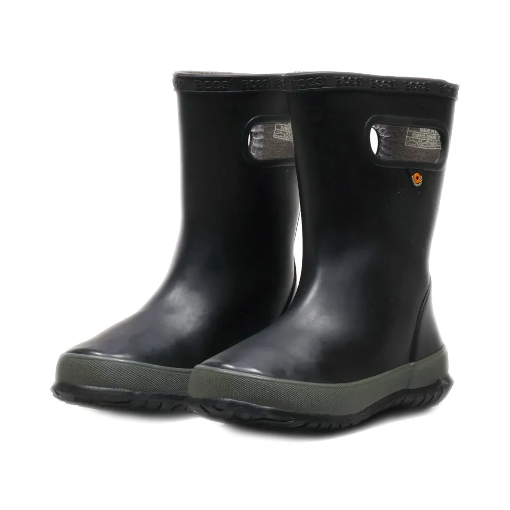 Bogs Rain Boots Rubber Black Colour For Kids