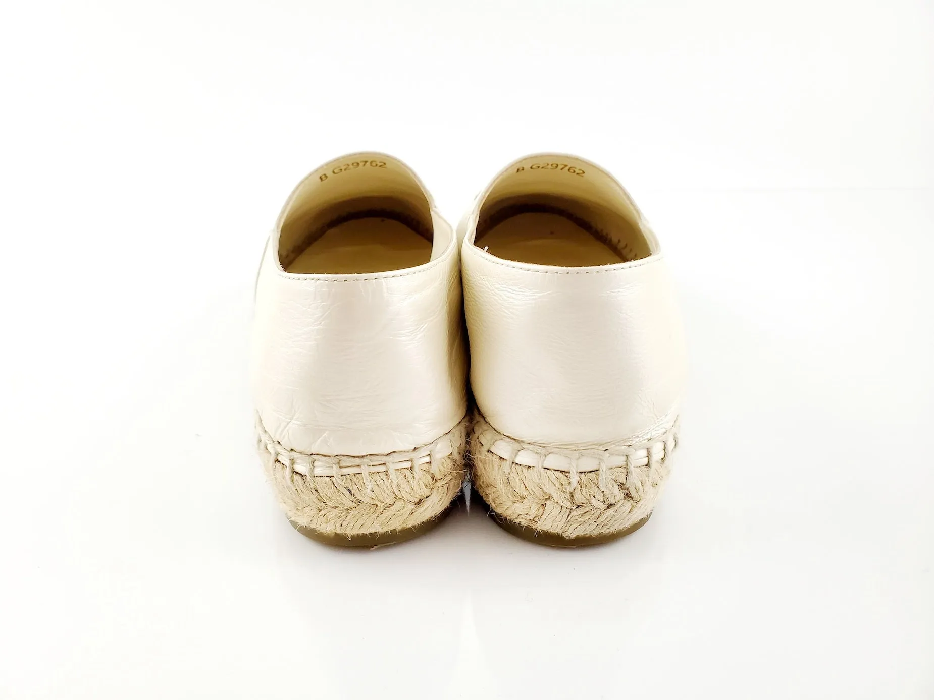 CHANEL Lambskin CC Espadrilles 38