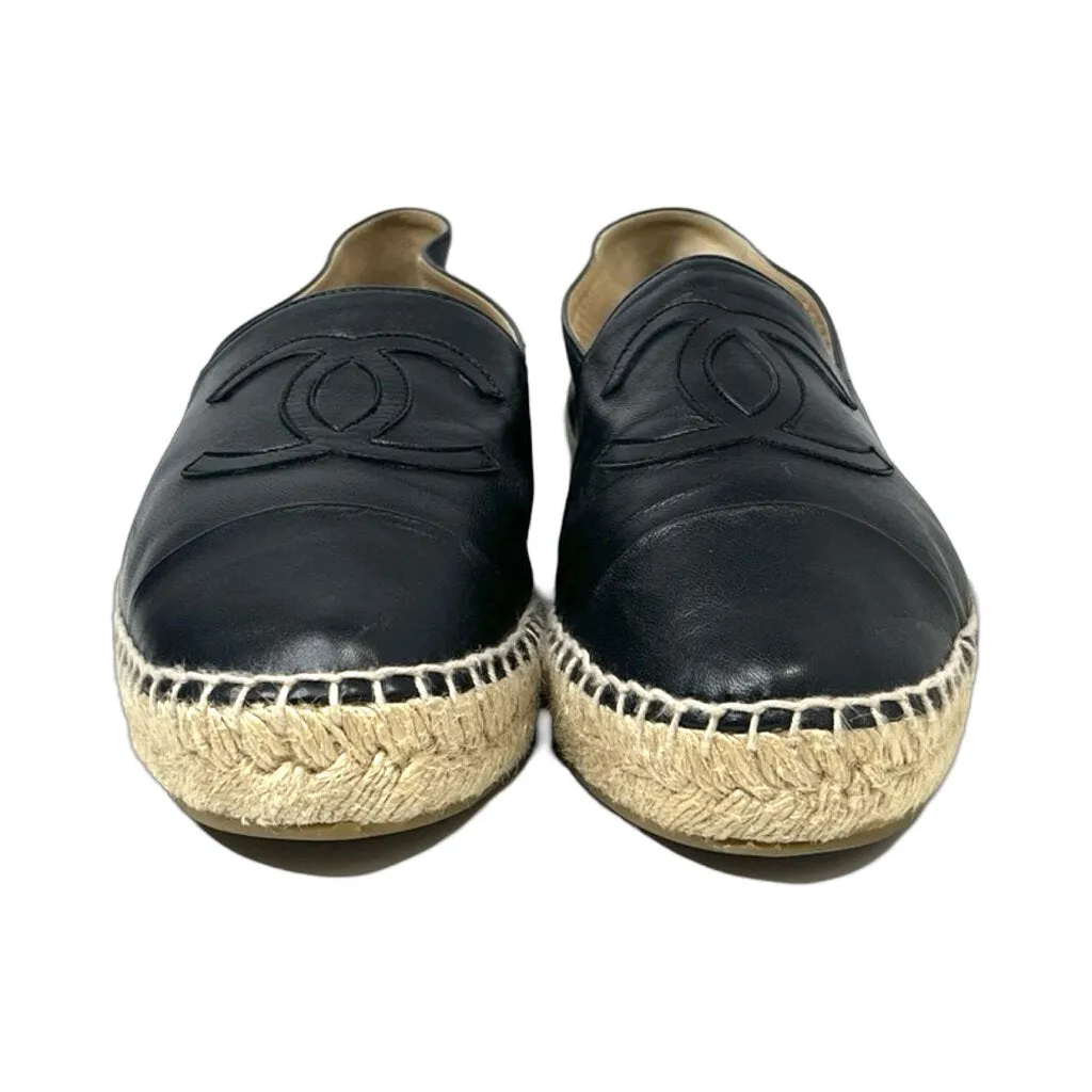 Chanel "Lambskin CC" Espadrilles - Size 40