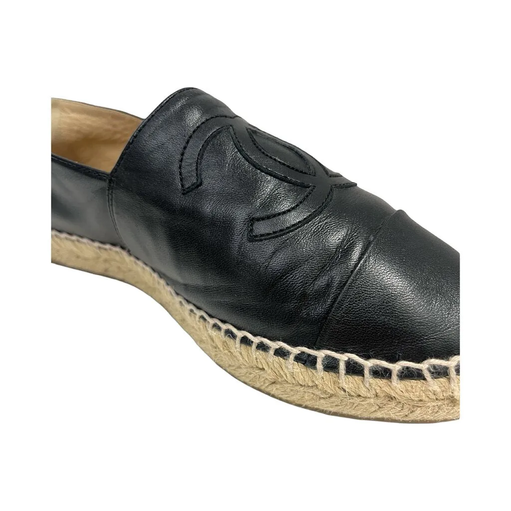 Chanel "Lambskin CC" Espadrilles - Size 40