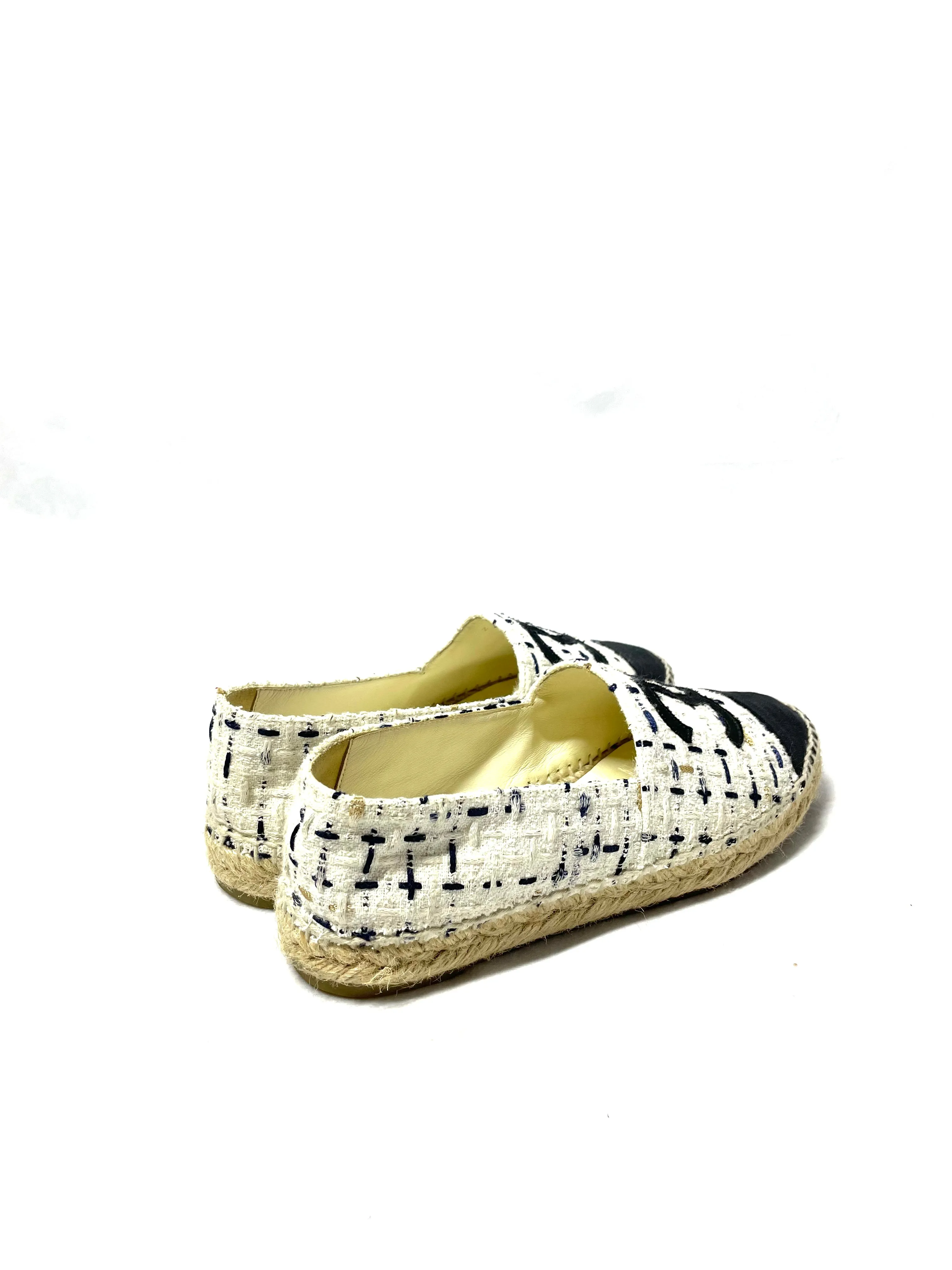 Chanel Tweed Espadrilles 38