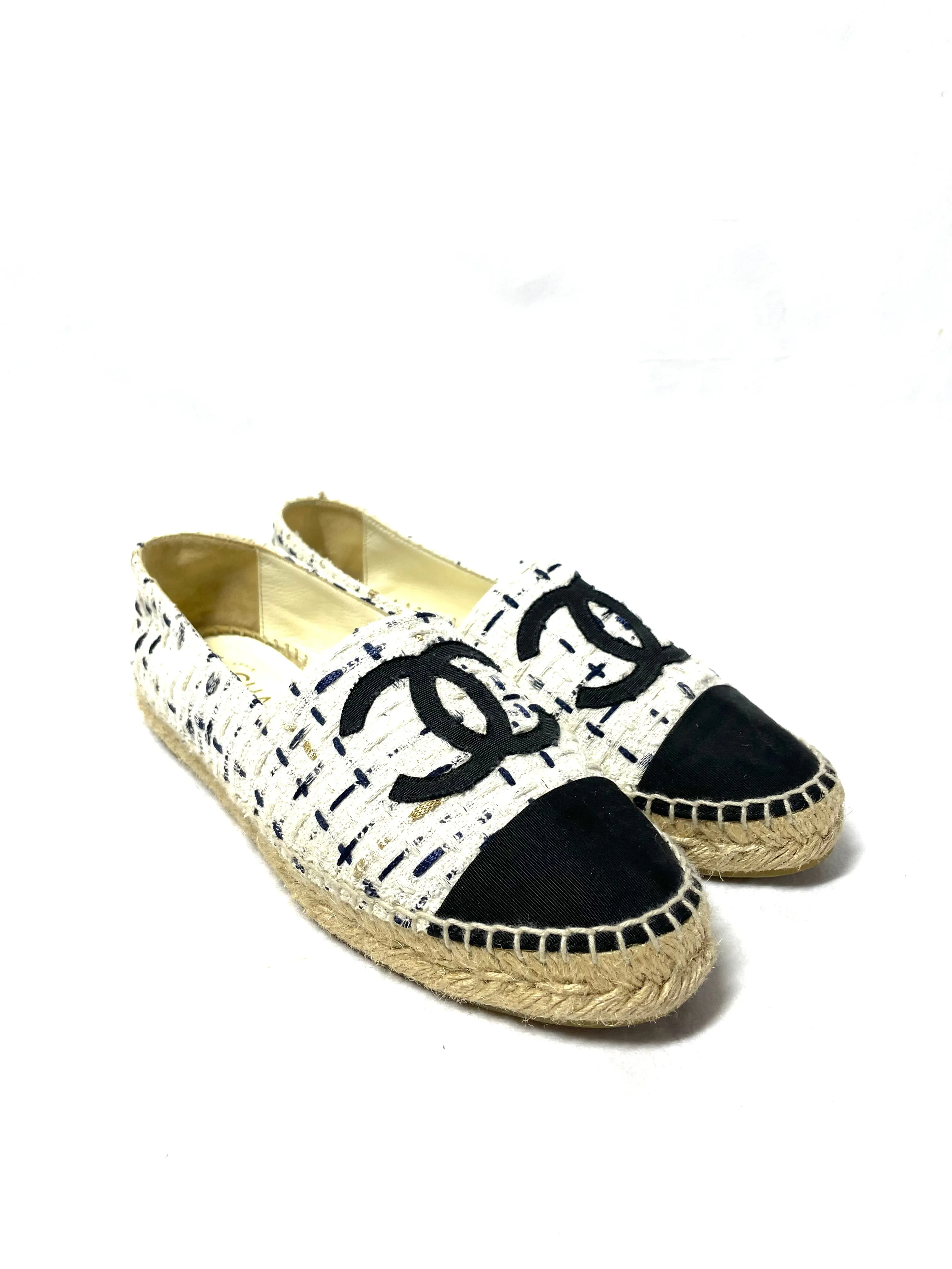 Chanel Tweed Espadrilles 38
