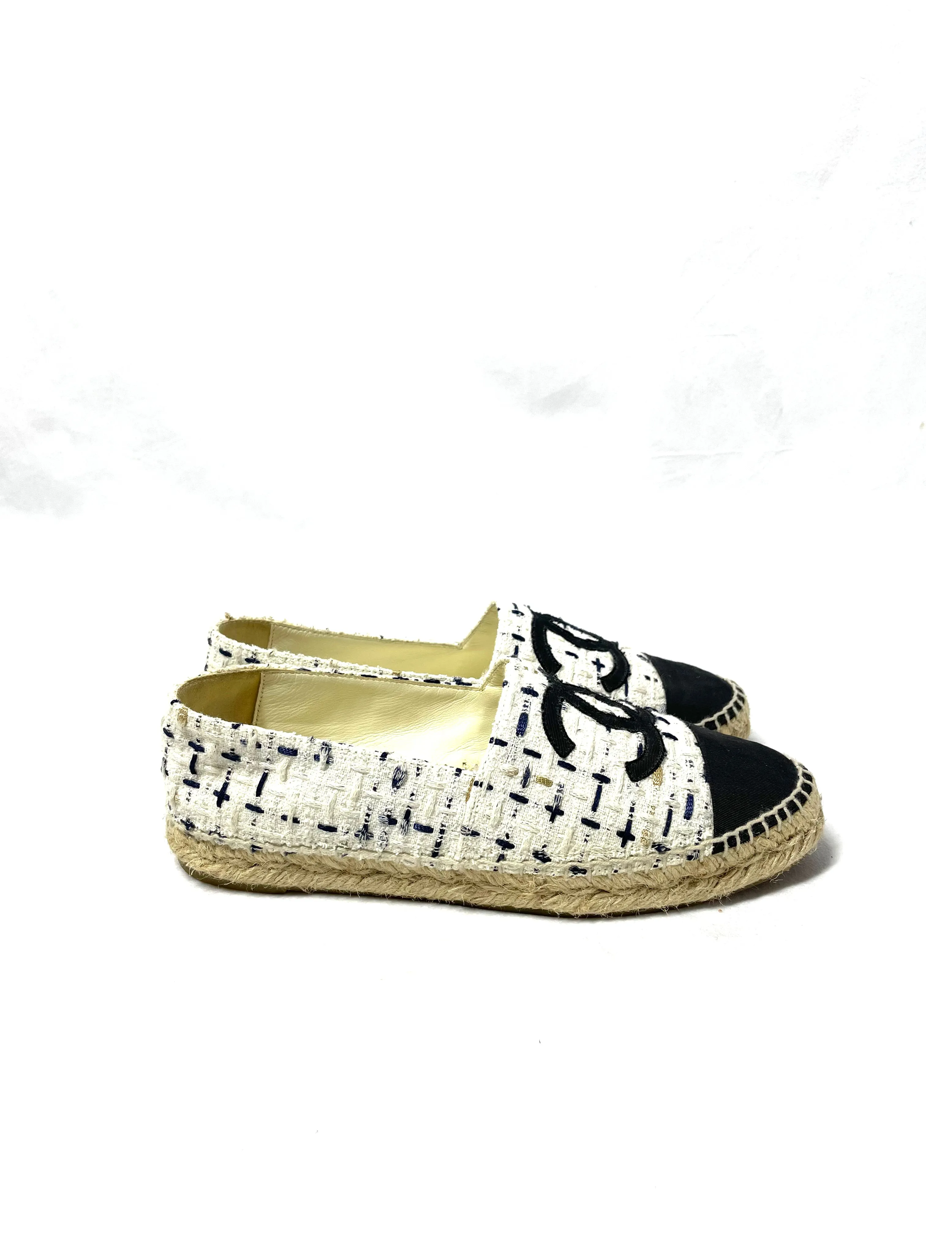 Chanel Tweed Espadrilles 38