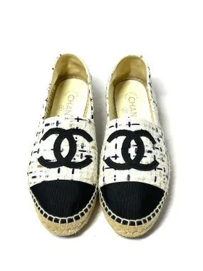 Chanel Tweed Espadrilles 38
