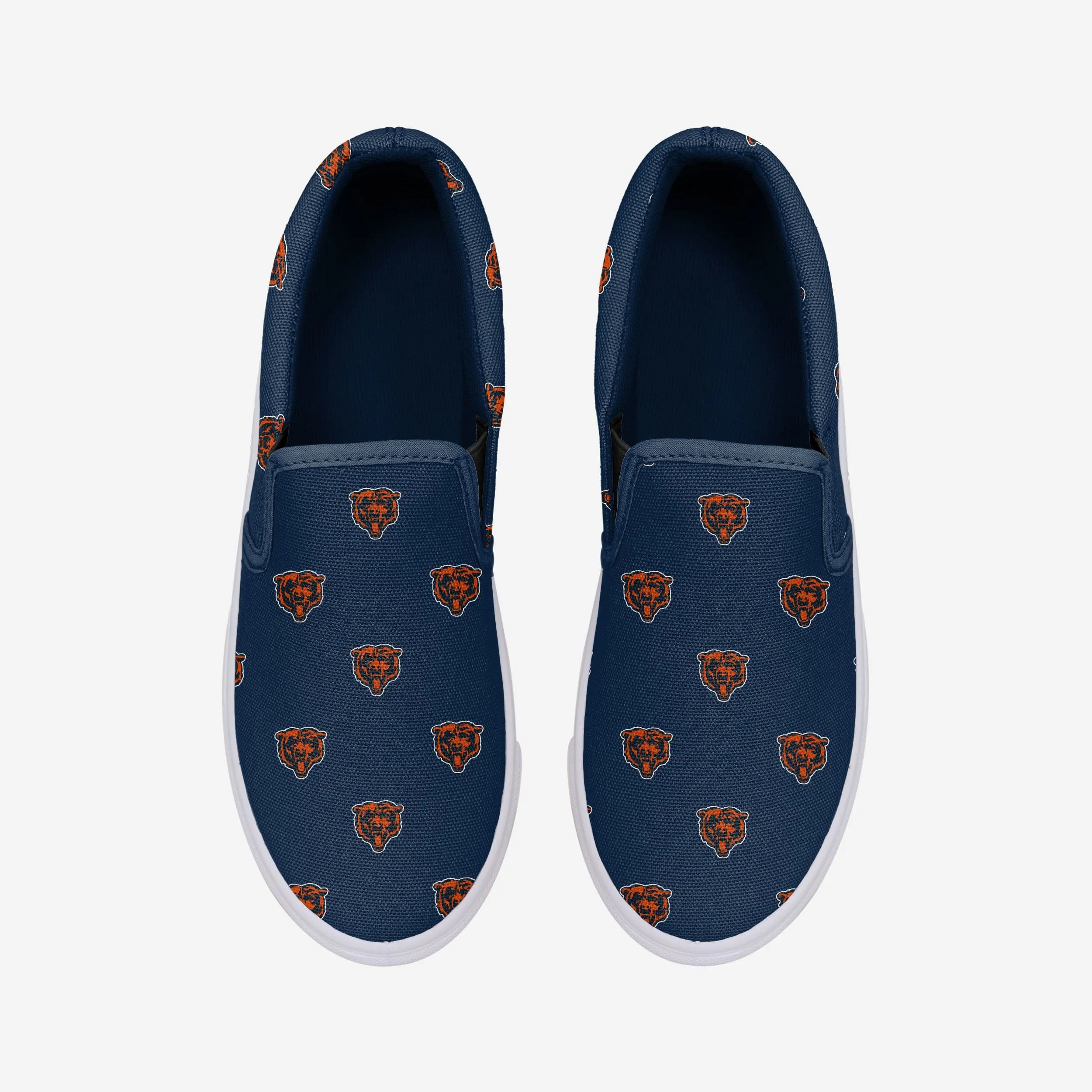 Chicago Bears Womens Repeat Logo Slip On Canvas Shoe