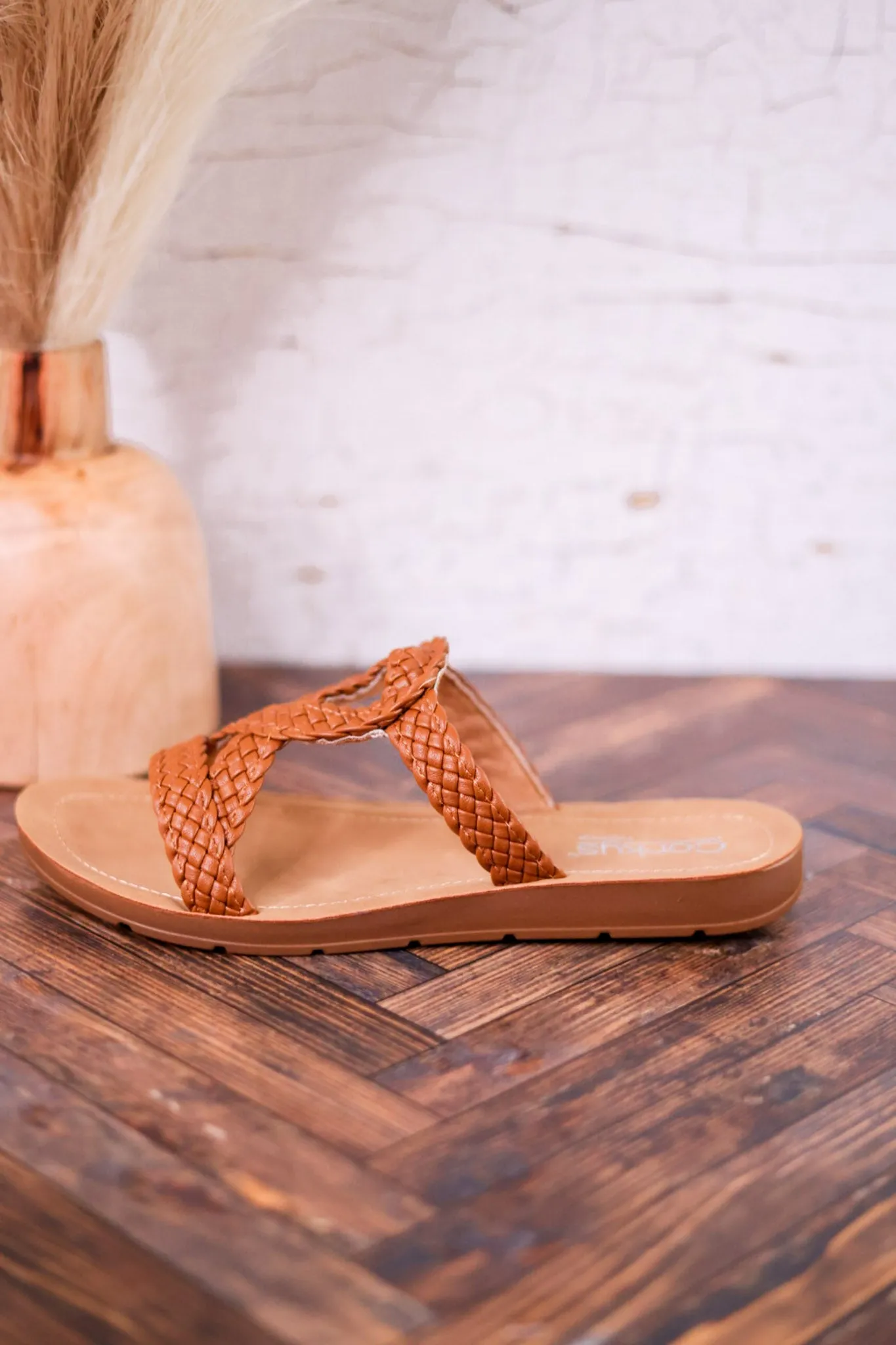 Cognac All Tangled Up Sandals