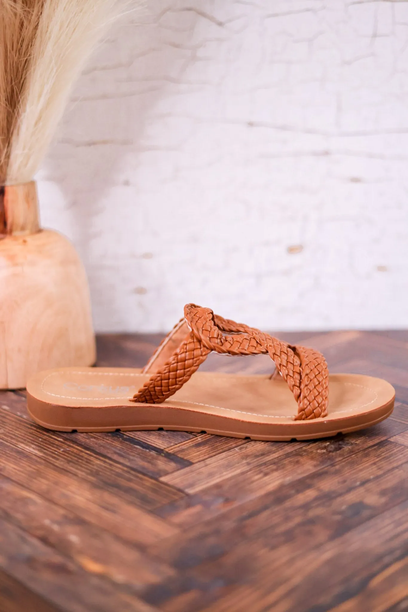 Cognac All Tangled Up Sandals