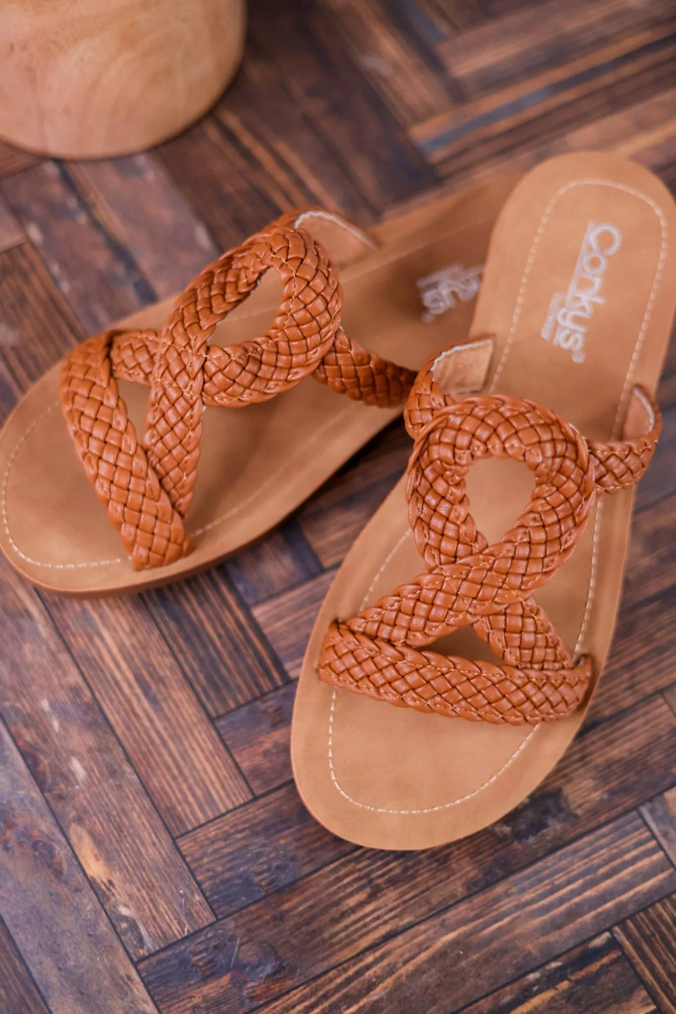 Cognac All Tangled Up Sandals