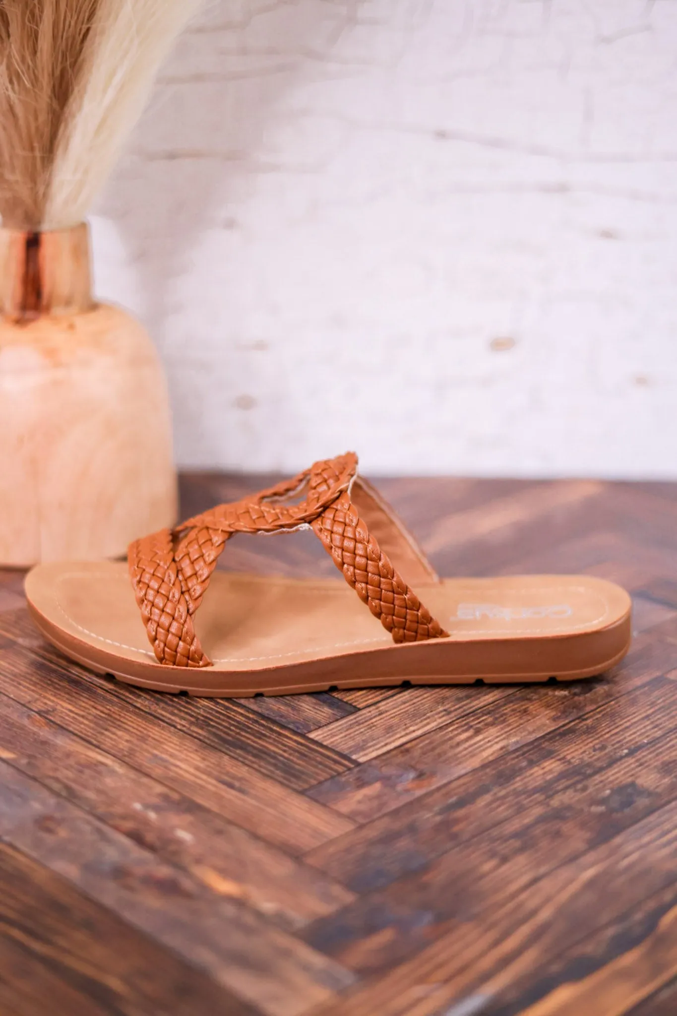 Cognac All Tangled Up Sandals