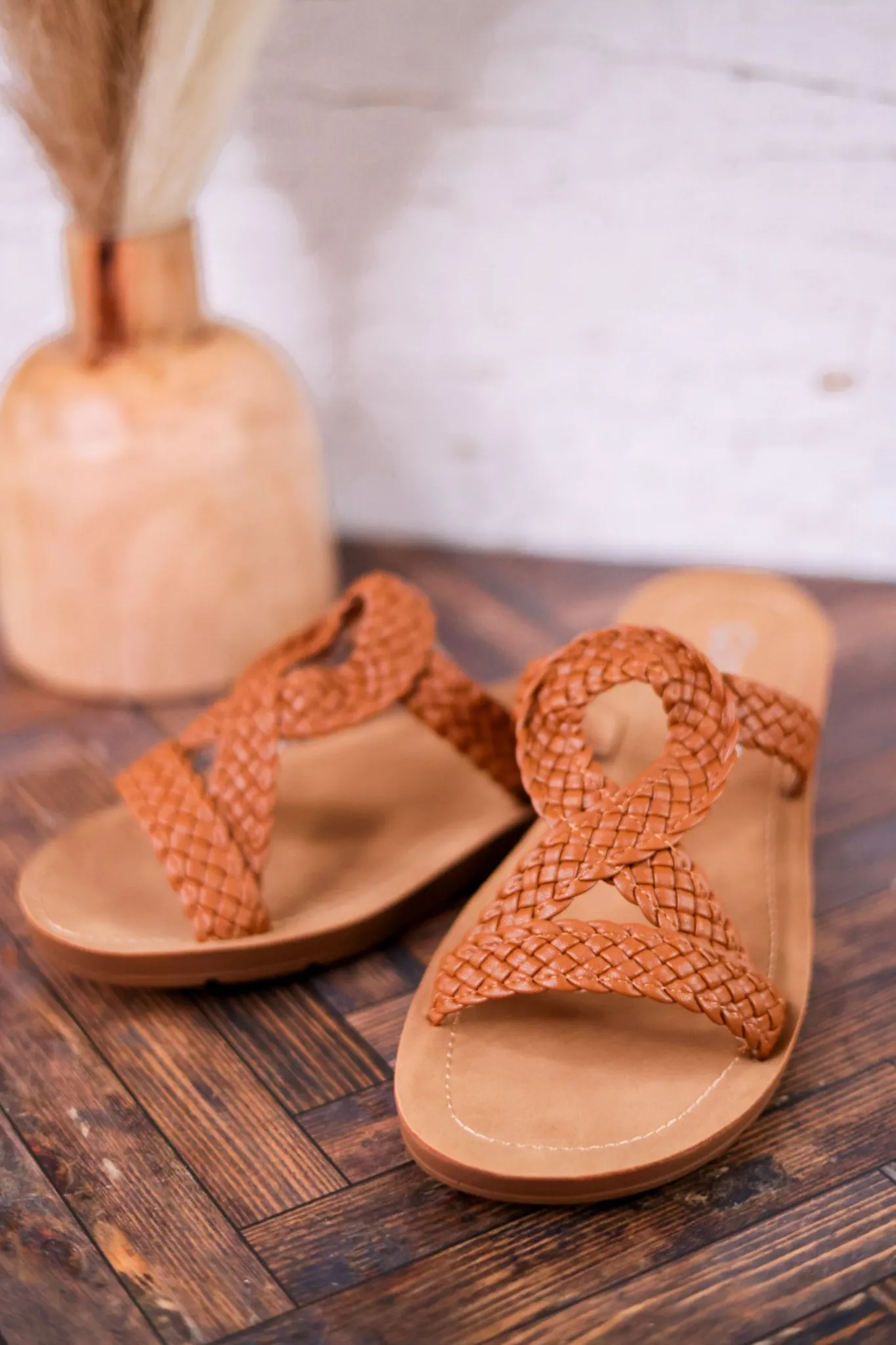 Cognac All Tangled Up Sandals