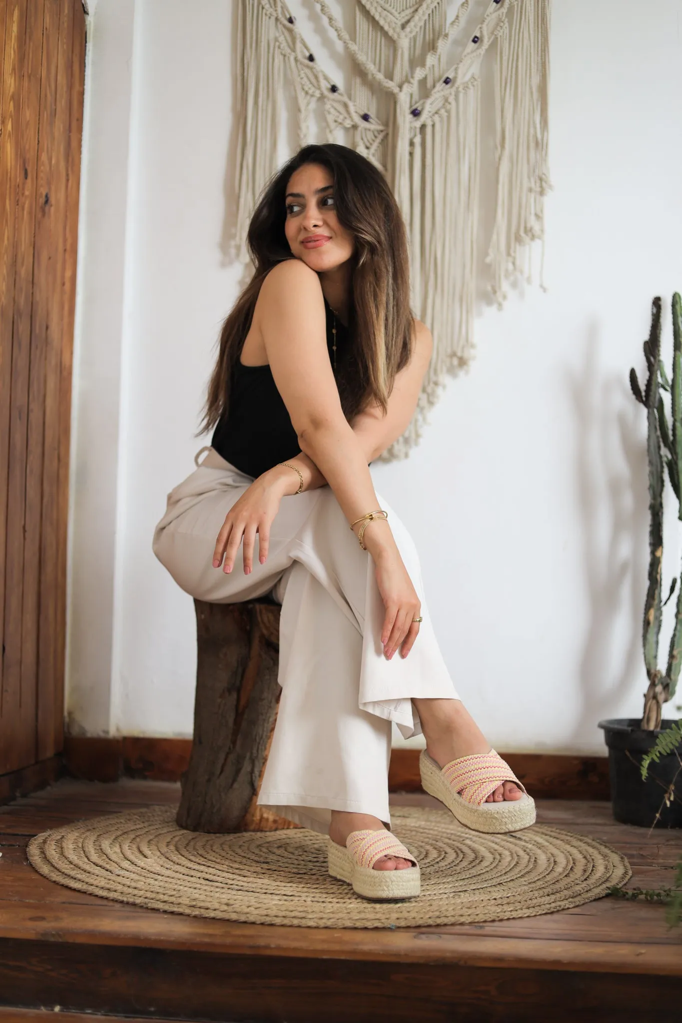 Espadrille Soles Criss Cross Wedges - Simon