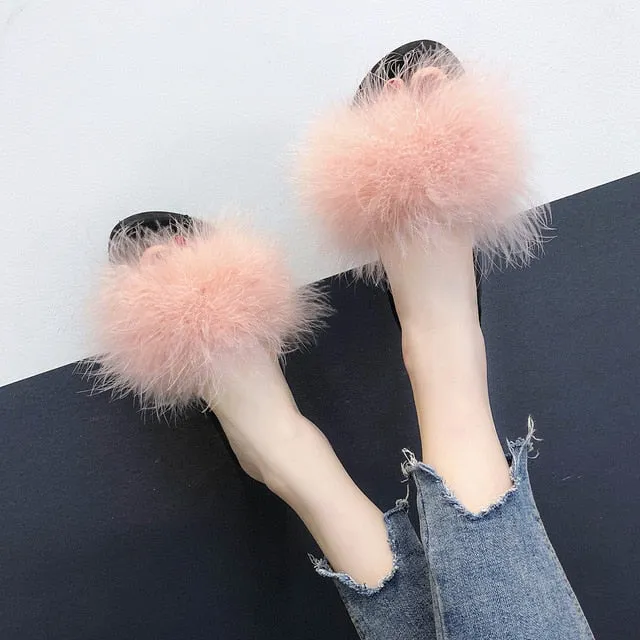Fluffy Fur Slippers