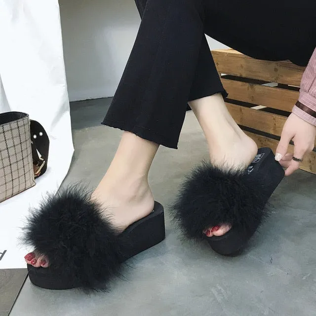 Fluffy Fur Slippers