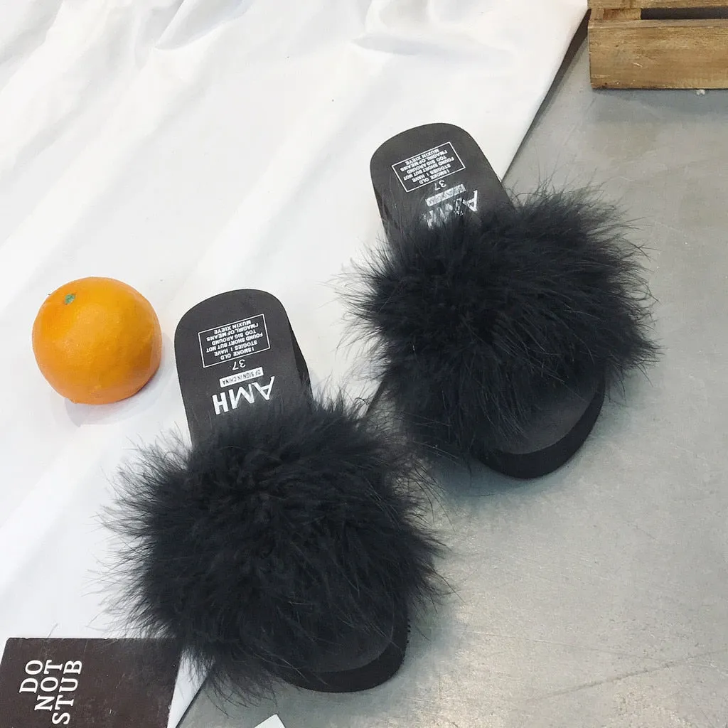 Fluffy Fur Slippers
