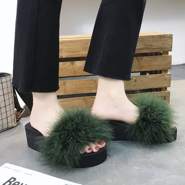 Fluffy Fur Slippers