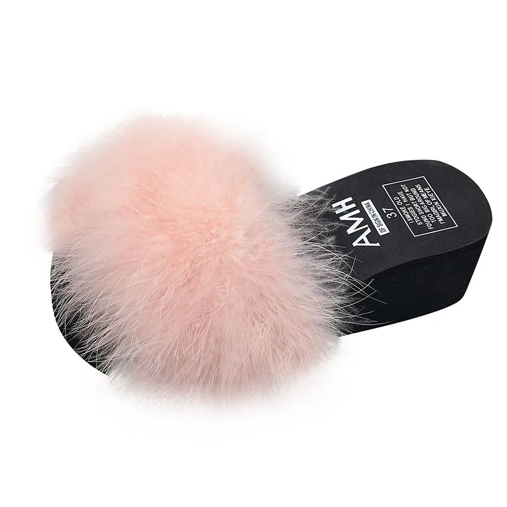 Fluffy Fur Slippers