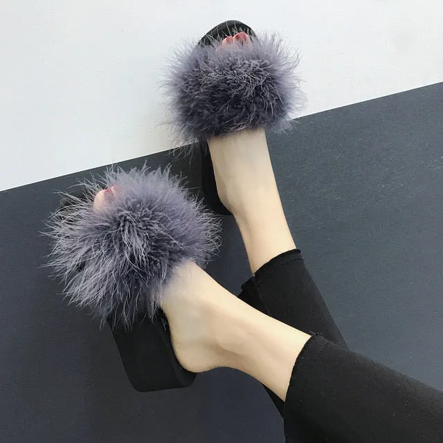 Fluffy Fur Slippers