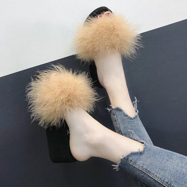 Fluffy Fur Slippers