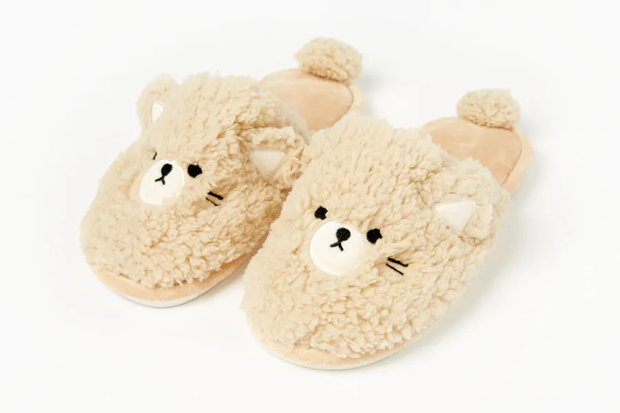 Fluffy Slippers: Cat