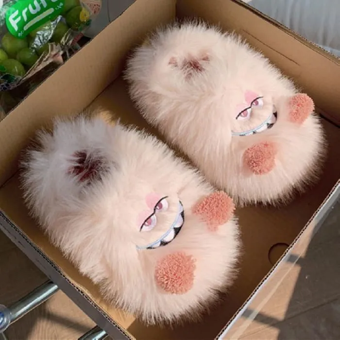 Frog Fluffy Slippers
