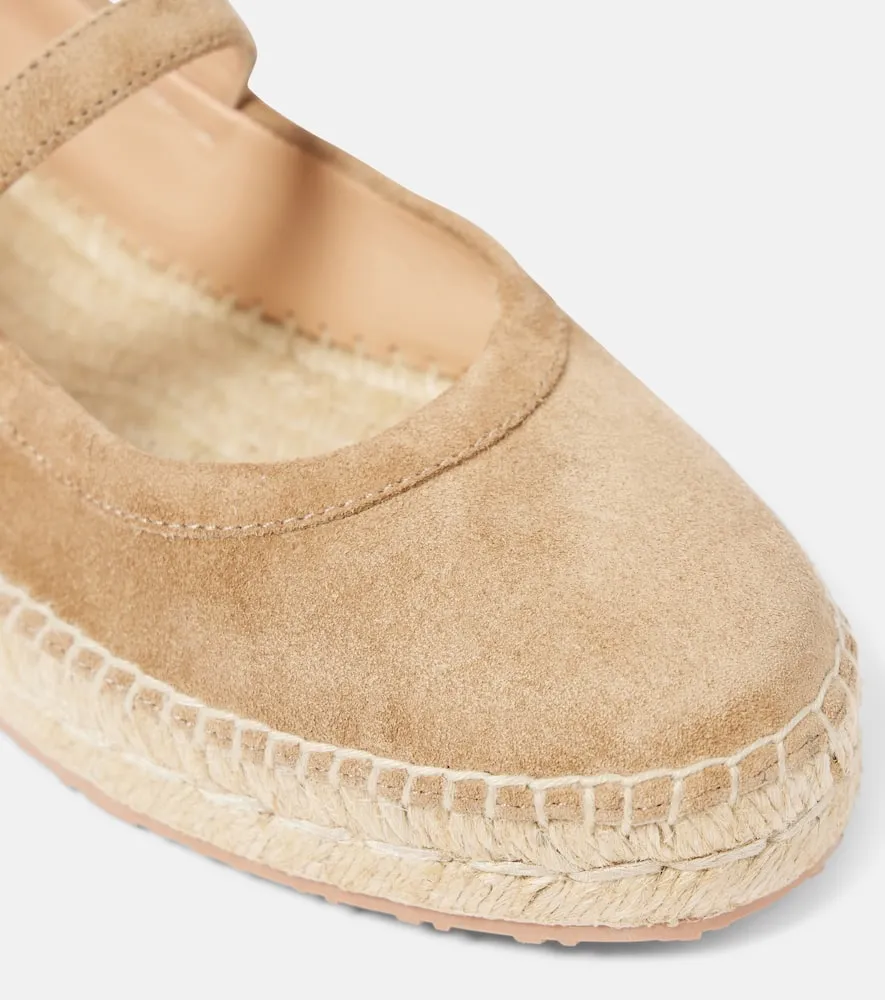 Gianvito Rossi Elda suede espadrilles