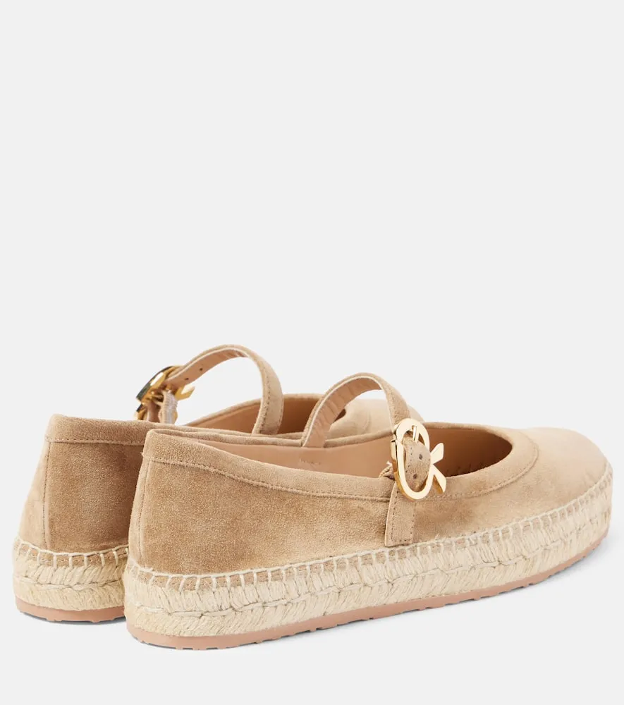 Gianvito Rossi Elda suede espadrilles