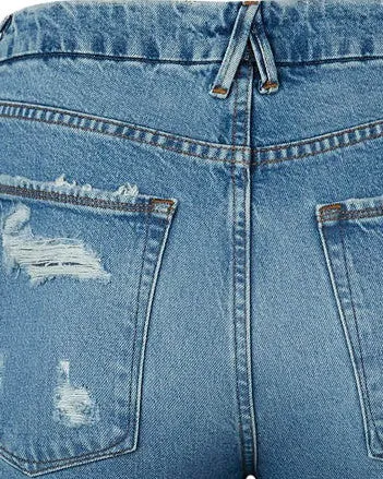 Good Vintage With Frayed Hem | BLUE