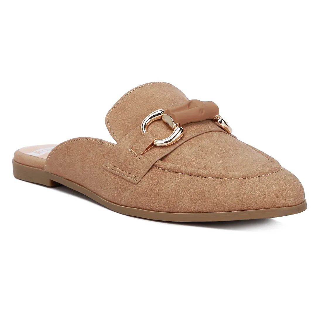 Horsebit Embellished Slip On Mules