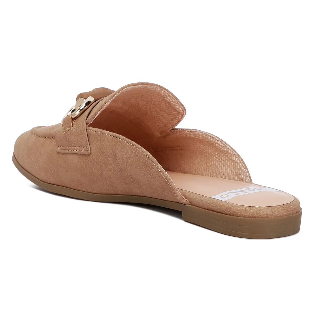 Horsebit Embellished Slip On Mules