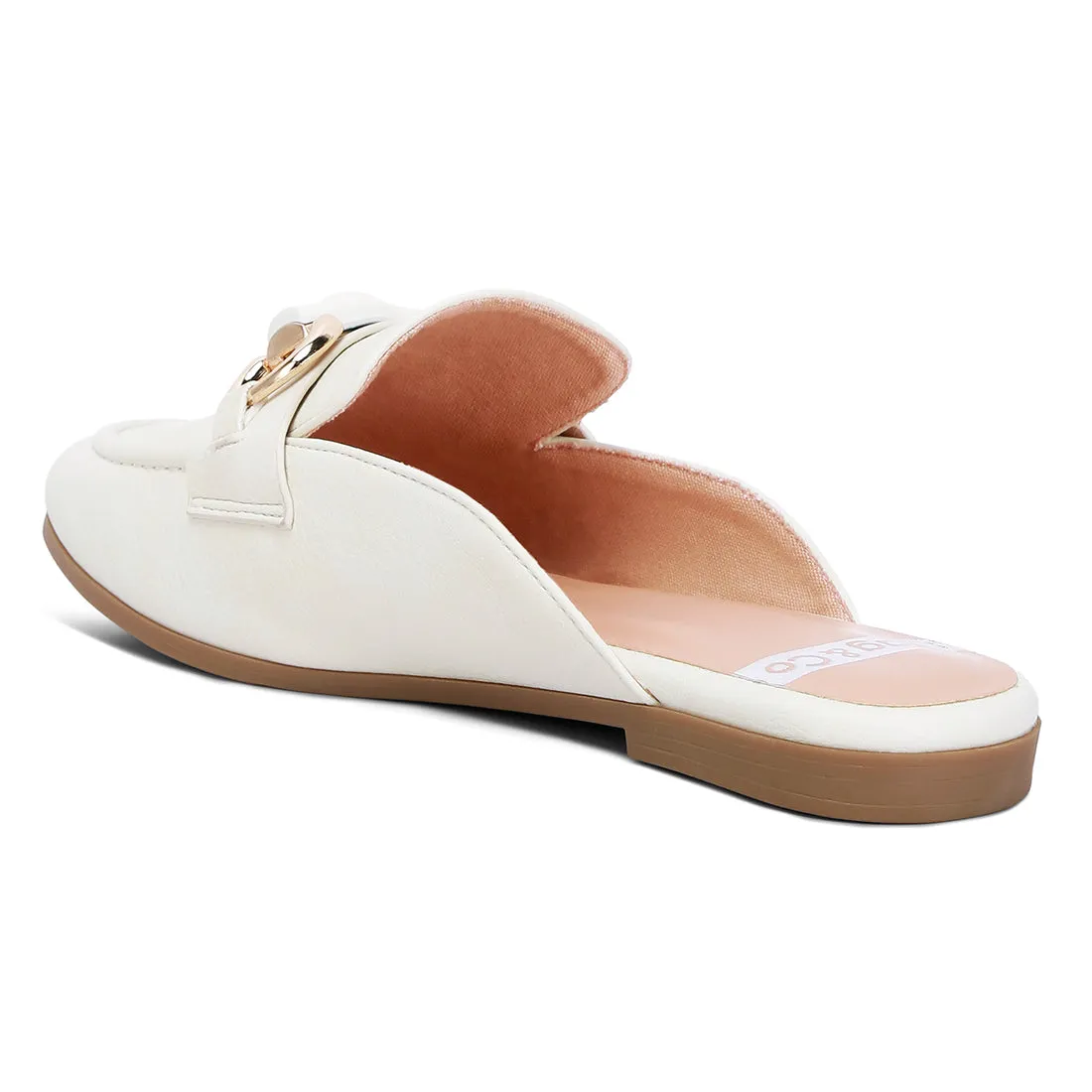 Horsebit Embellished Slip On Mules
