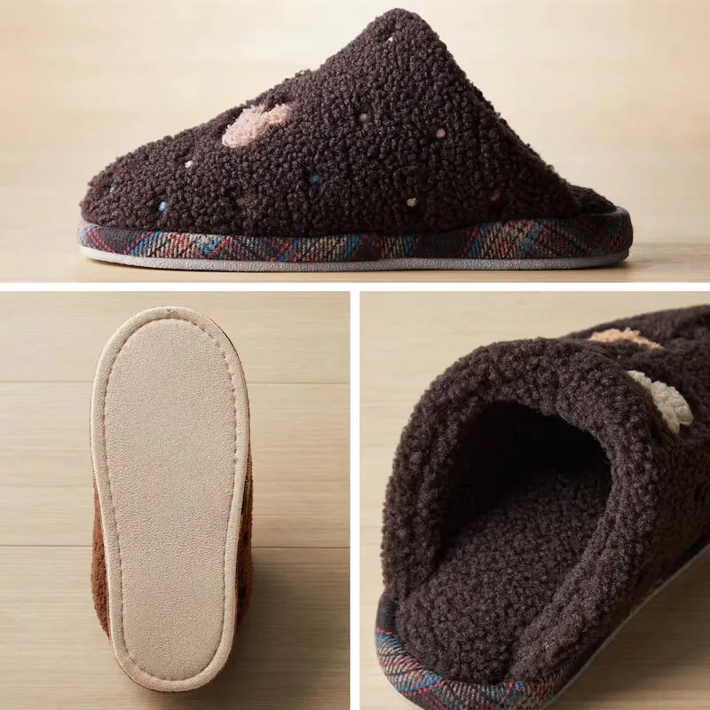 JP x BM - Minnie Mouse Fluffy Boa Slippers fir Adults