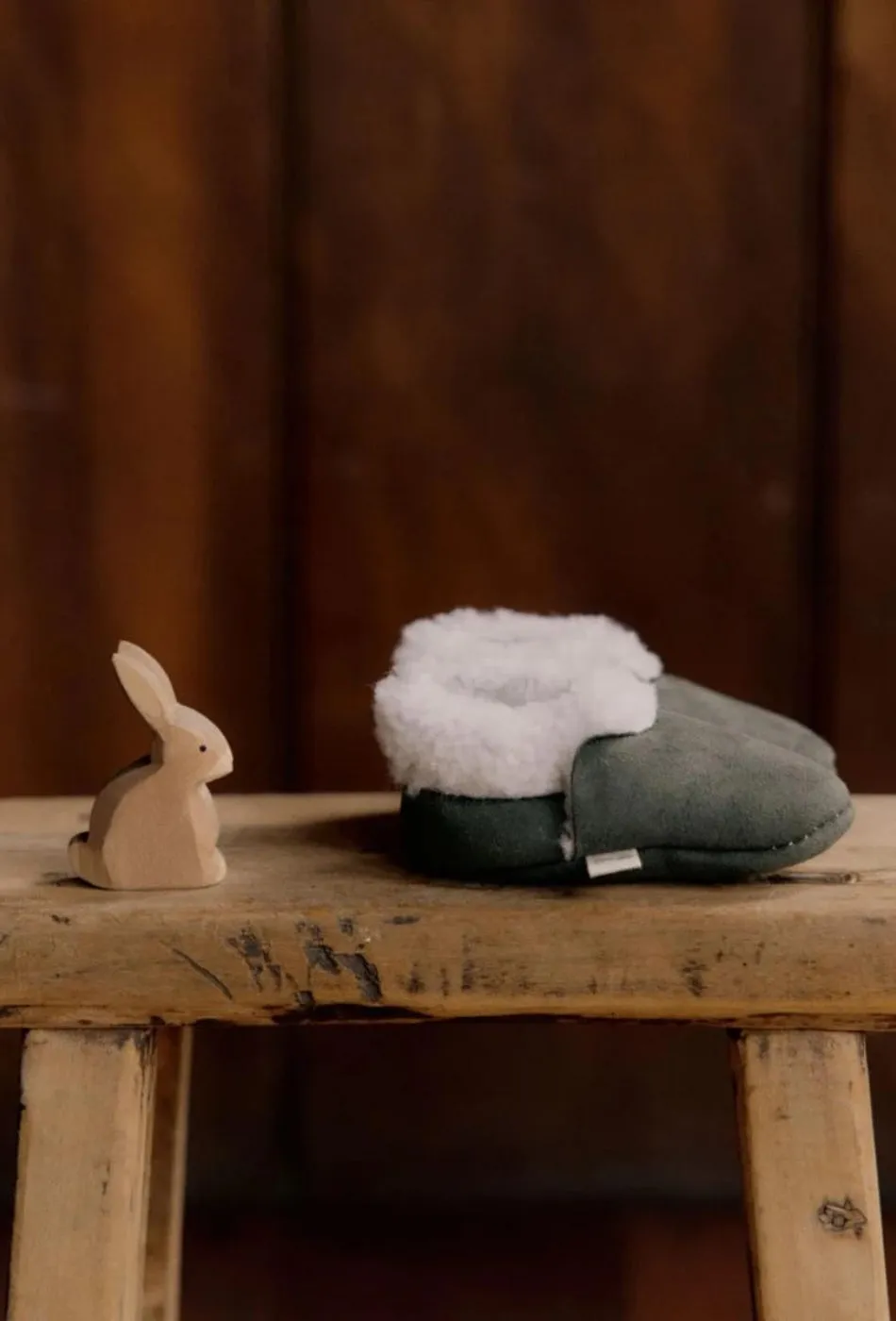 Lambskin Booties - Thyme
