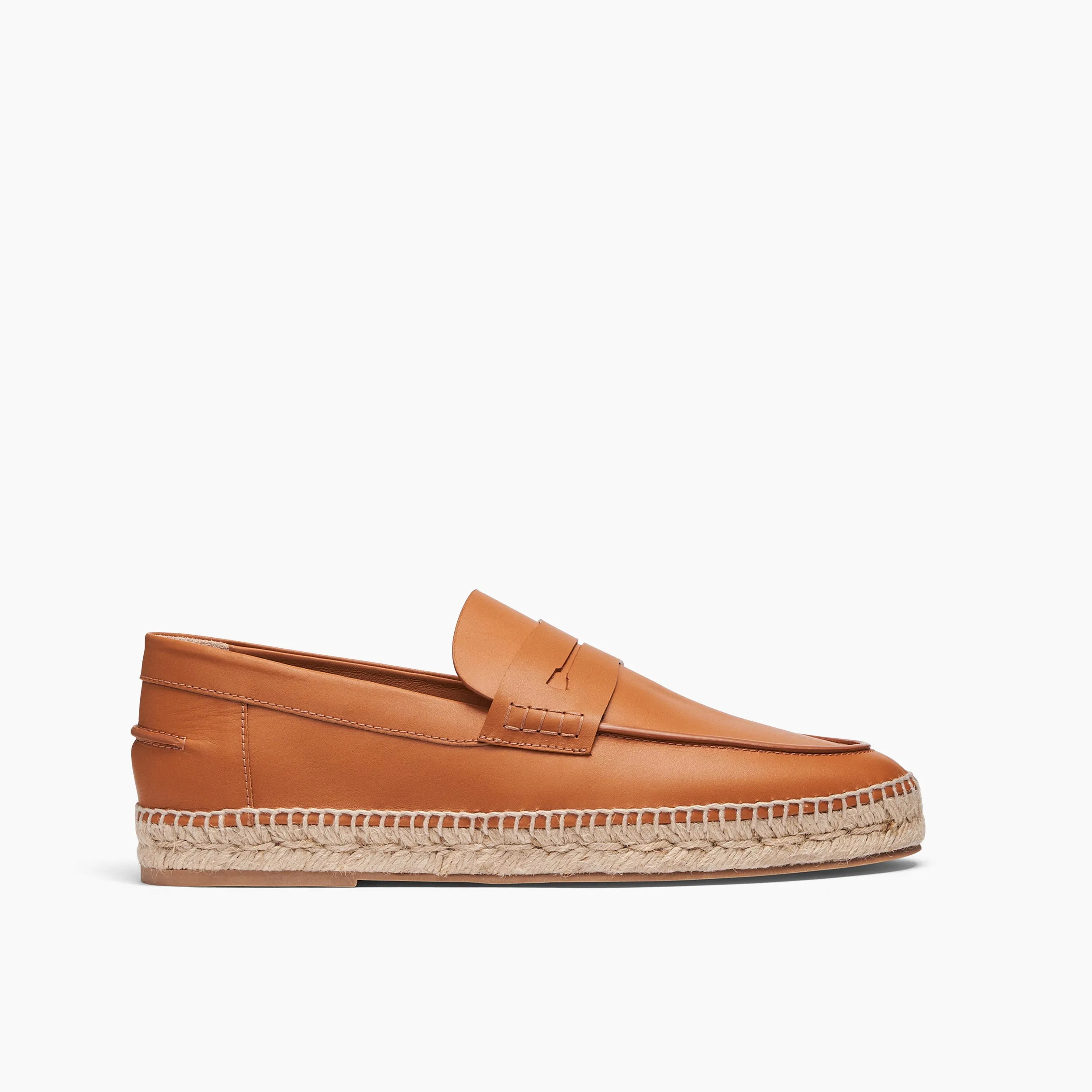 Luxury Men's Espadrilles Luke Camel Brown