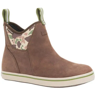 Men's Leather Ankle Deck Boot XAL DCAM