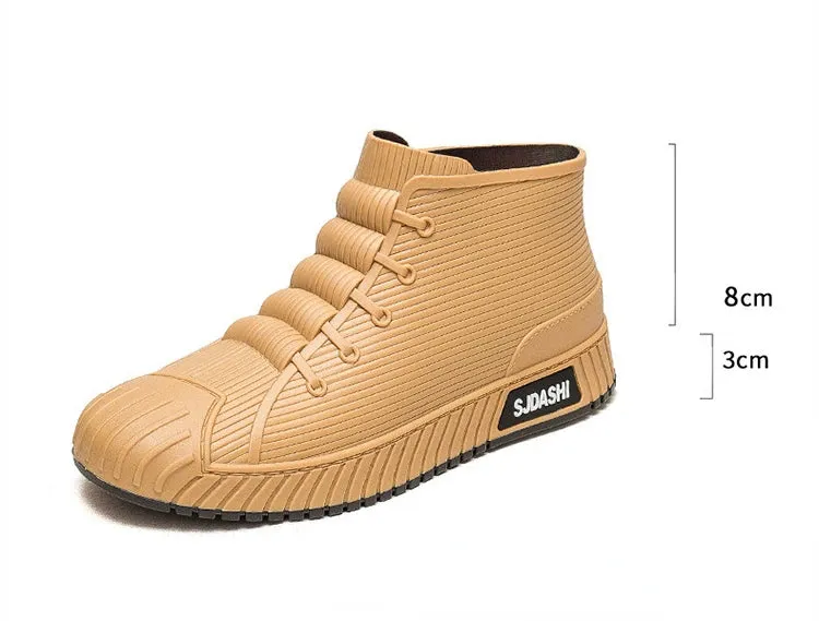 Non-slip Men's Rain Boots   Waterproof Comfortable