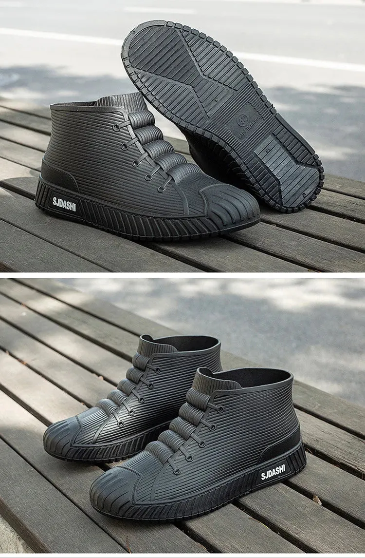 Non-slip Men's Rain Boots   Waterproof Comfortable