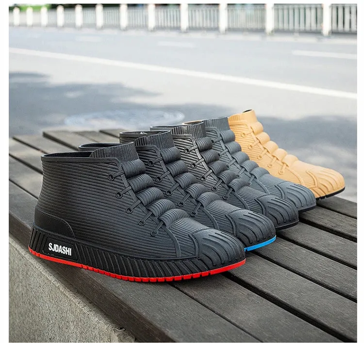 Non-slip Men's Rain Boots   Waterproof Comfortable