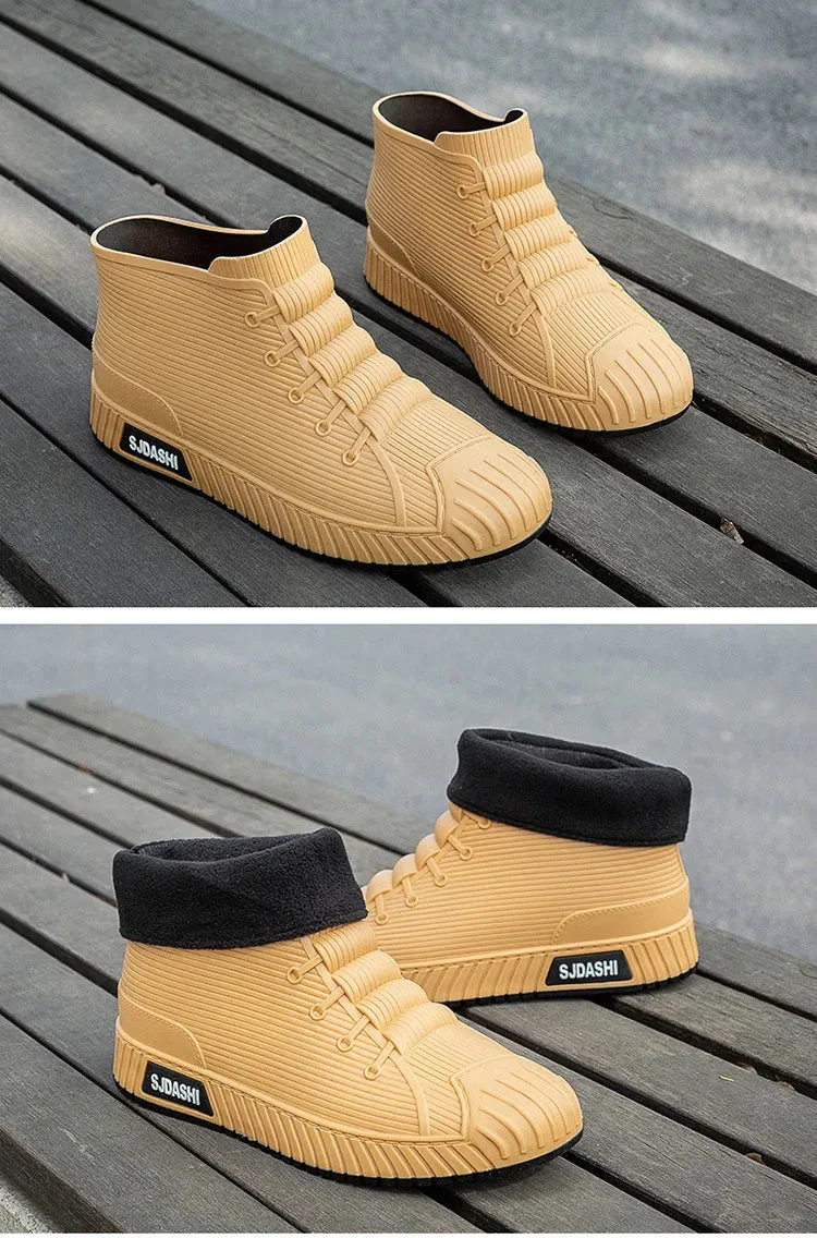 Non-slip Men's Rain Boots   Waterproof Comfortable