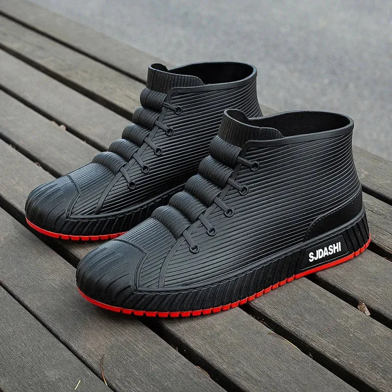 Non-slip Men's Rain Boots   Waterproof Comfortable