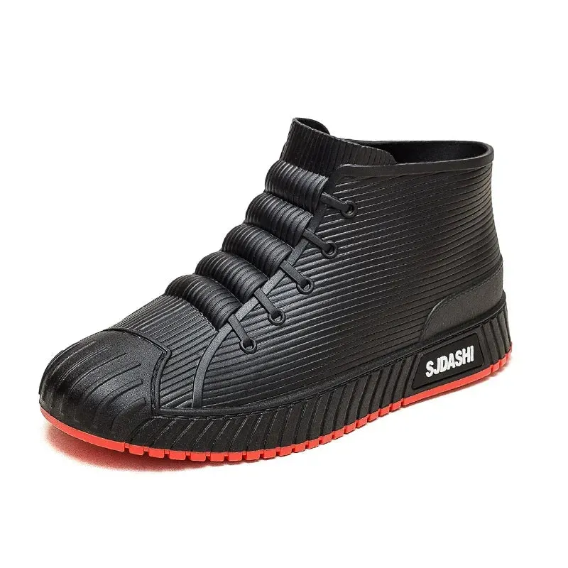 Non-slip Men's Rain Boots   Waterproof Comfortable