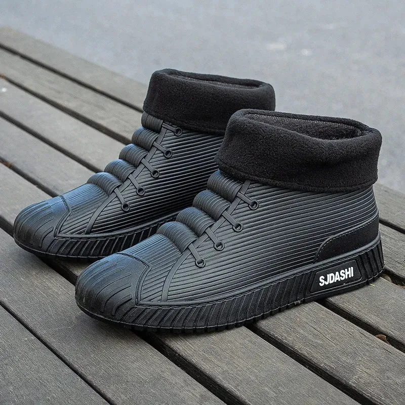 Non-slip Men's Rain Boots   Waterproof Comfortable