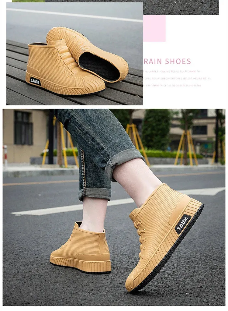 Non-slip Men's Rain Boots   Waterproof Comfortable