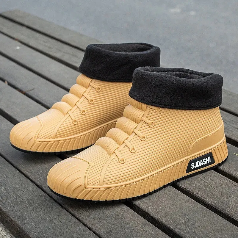 Non-slip Men's Rain Boots   Waterproof Comfortable