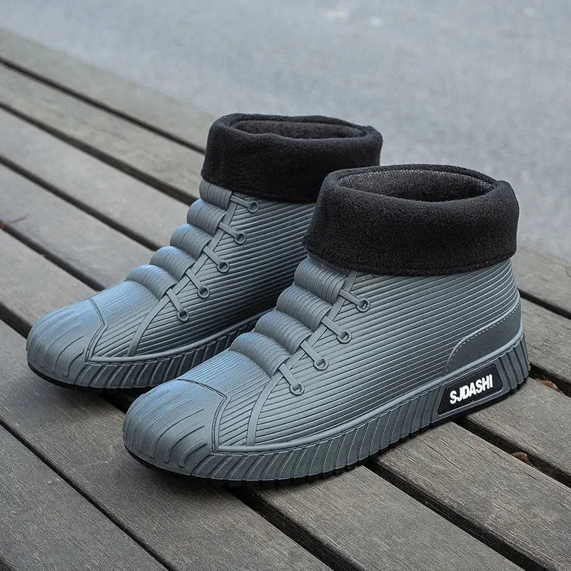 Non-slip Men's Rain Boots   Waterproof Comfortable