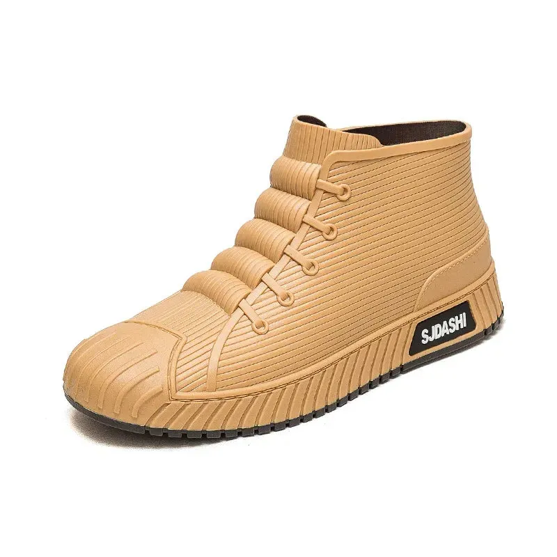 Non-slip Men's Rain Boots   Waterproof Comfortable