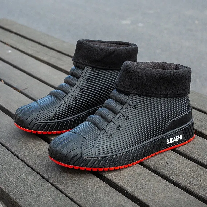 Non-slip Men's Rain Boots   Waterproof Comfortable