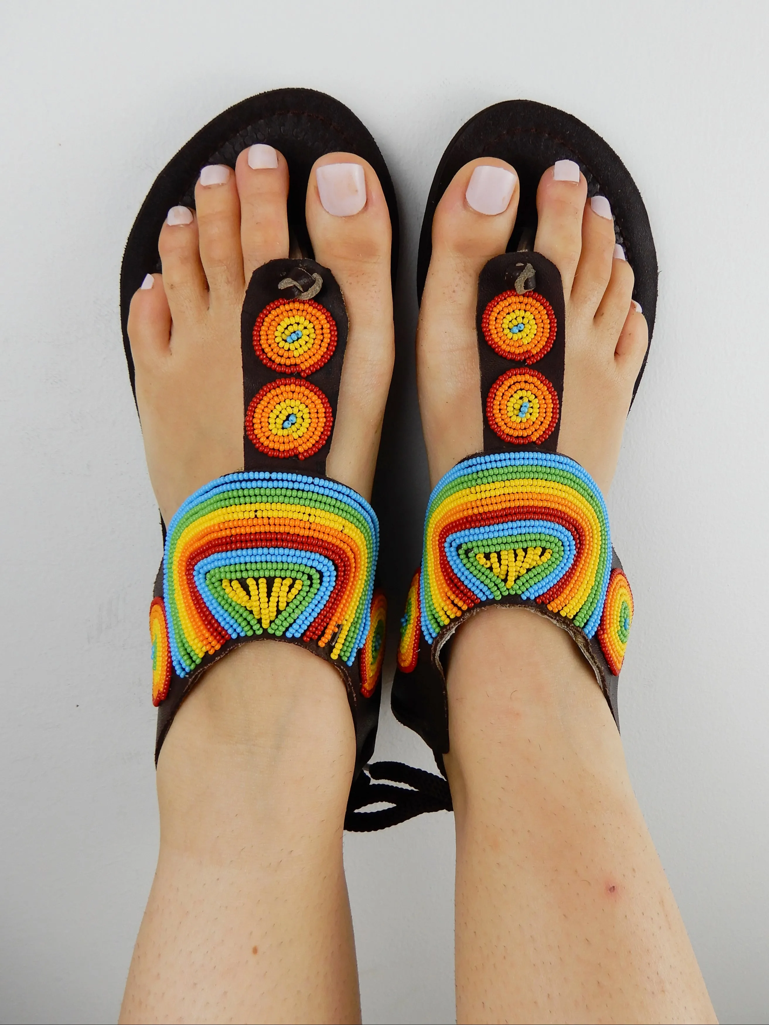 Pastel Tie Up Sandals