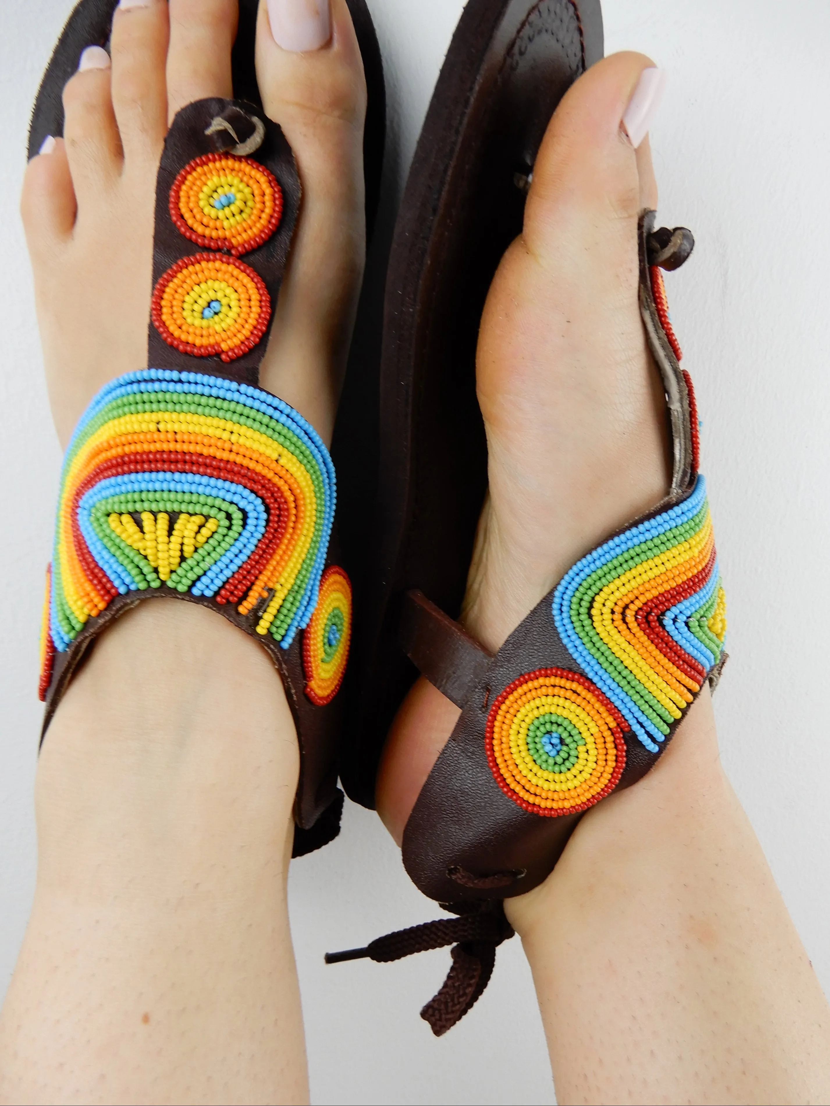 Pastel Tie Up Sandals